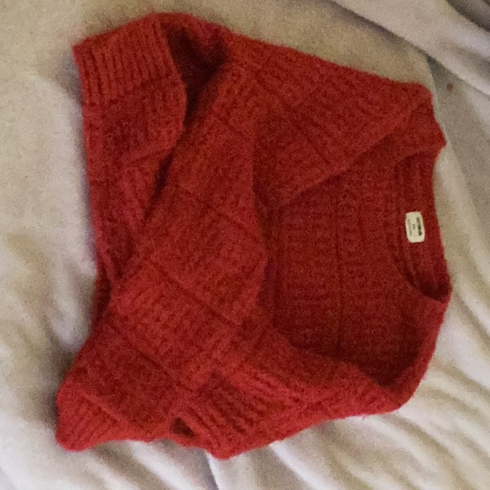 Cotton On cropped red sweater